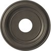 Ekena Millwork Traditional PVC Ceiling Medallion (Fits Canopies up to 7 1/2"), 13"OD x 3 1/2"ID x 1 1/4"P CMP13TRDST